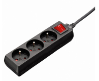 HAMA Listwa zasilająca Standard 3GN, 1,5M czarna - 1416383 - zdjęcie 2